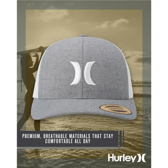 Black Mesh Trucker Hat Snapback Adjustable Baseball Cap for Men Summer Outdoor - Picture 4 of 7